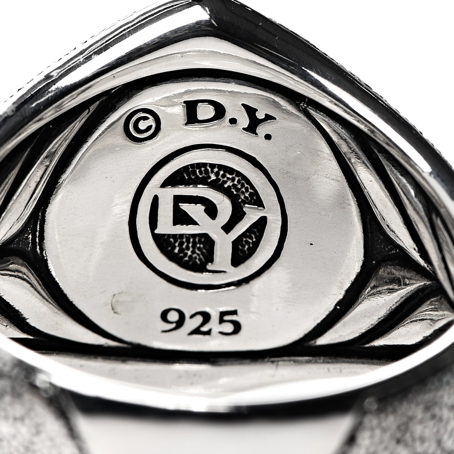 David Yurman Sterling Silver Armory Signet Ring 70 13 4 of 5