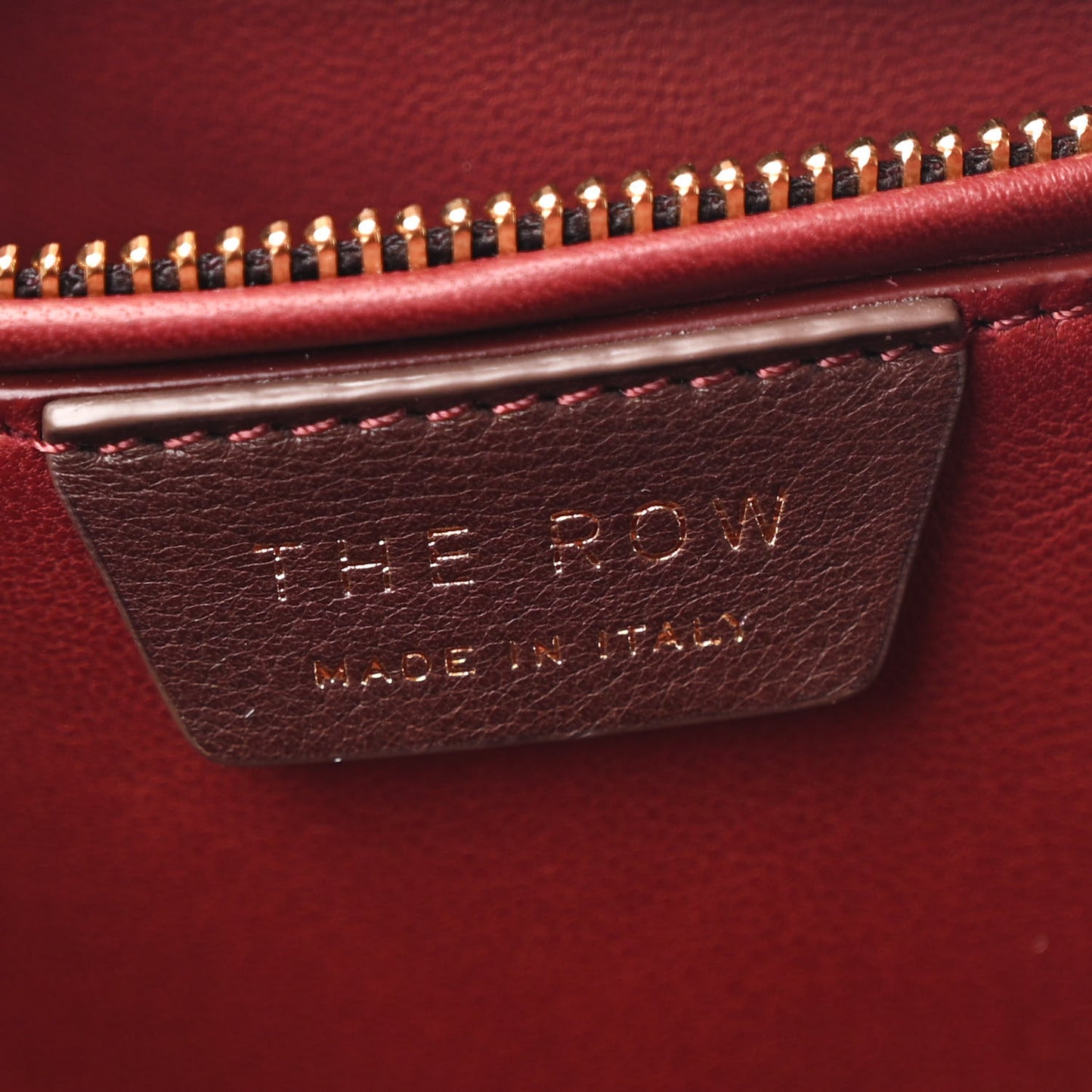 Polished Saddle Calfskin Large Devon Bag Burgundy