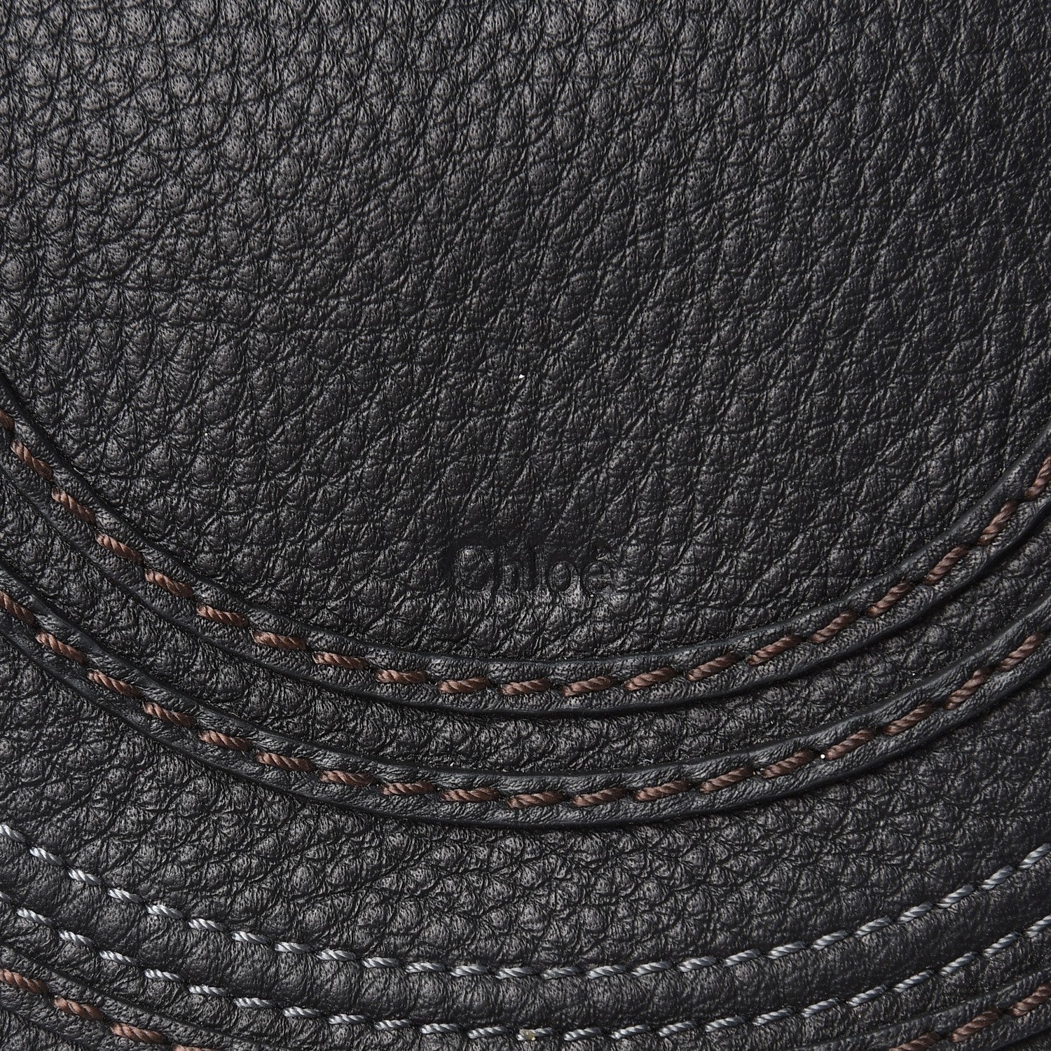Chloe Calfskin Mini Marcie Round Crossbody Bag Black 7 of 7
