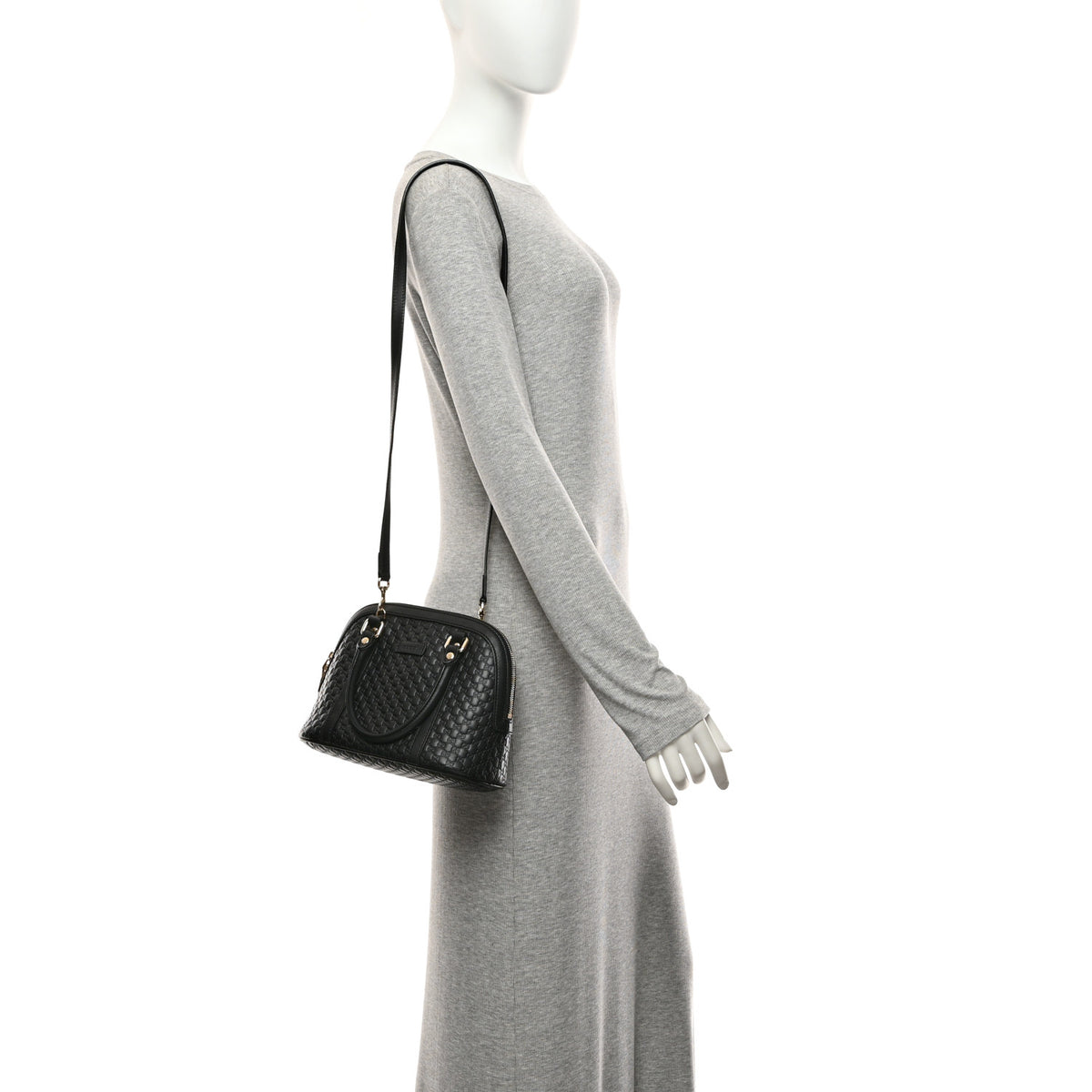 Microguccissima Mini Dome Bag Black