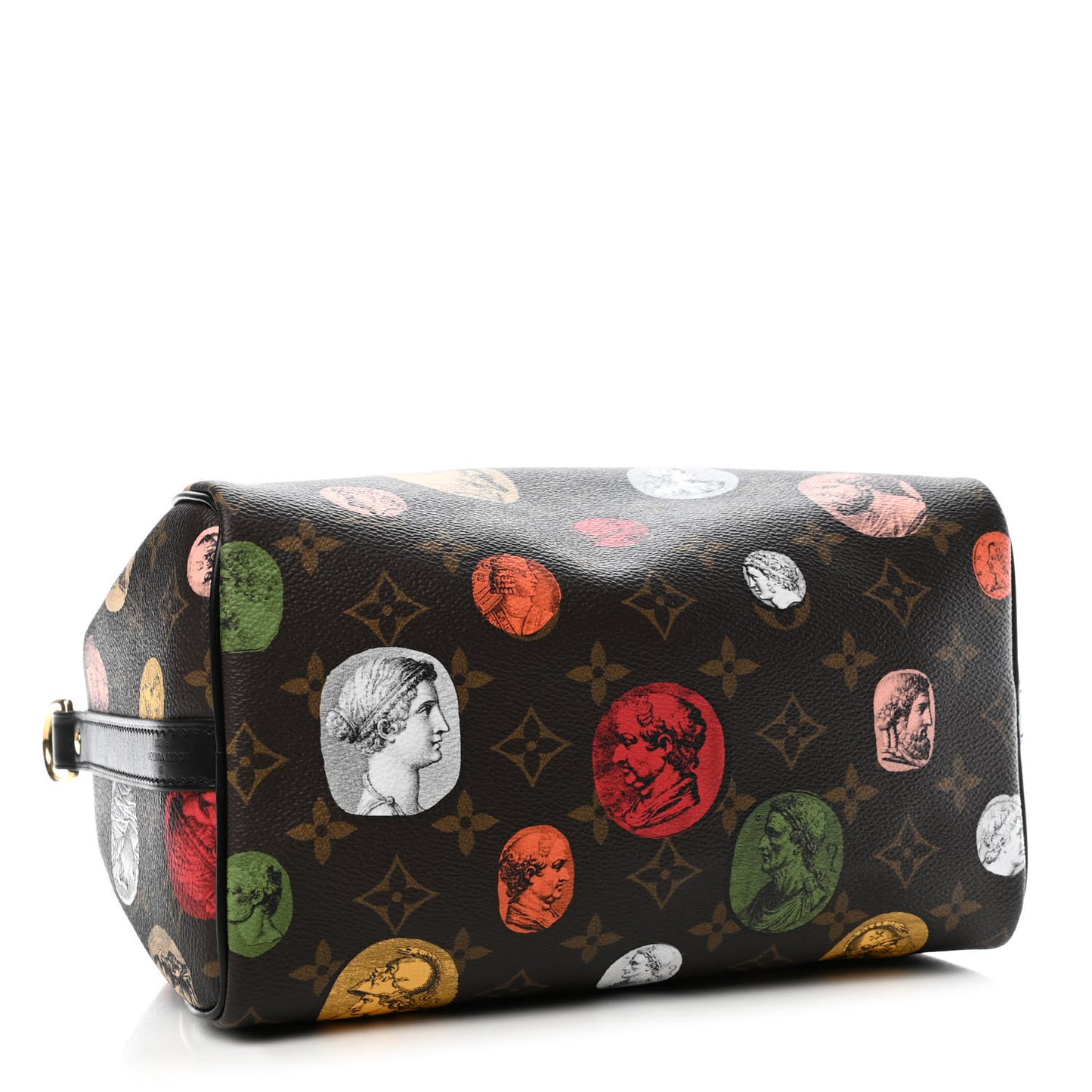 X FORNASETTI Monogram Cameo Speedy Bandouliere 25