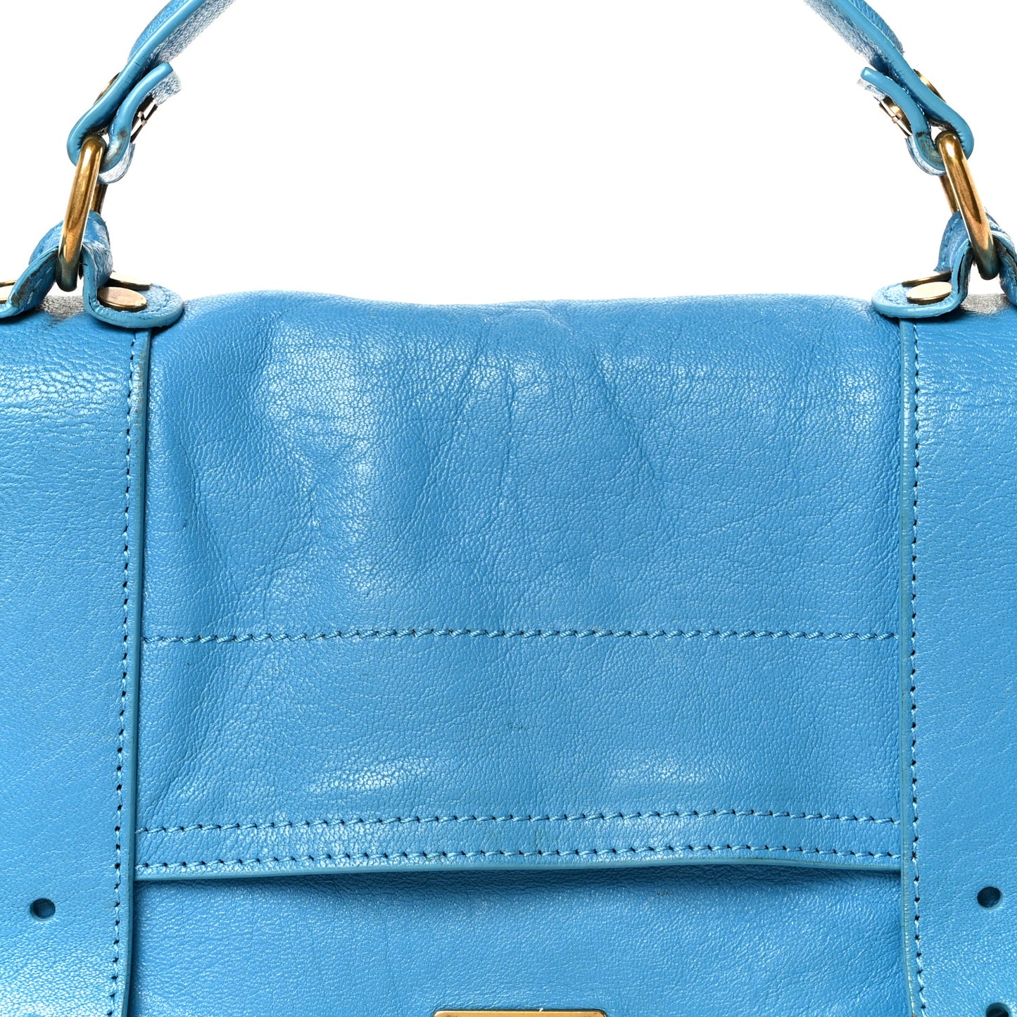 Lambskin Medium PS1 Satchel Blue