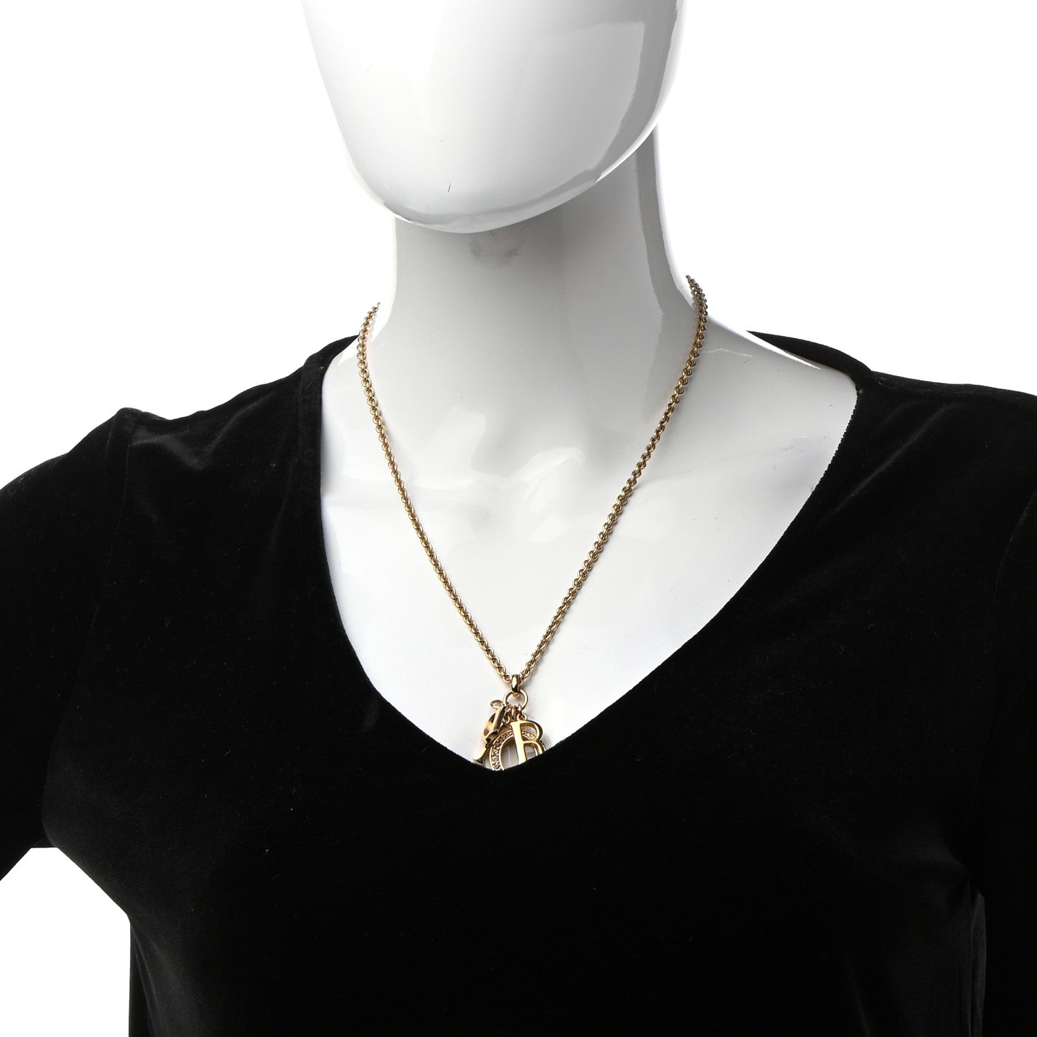 Christian Dior Crystal Dio(r)evolution Necklace Gold 2 of 6