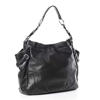Prada Soft Calfskin Two Pocket Hobo Black 3 of 14