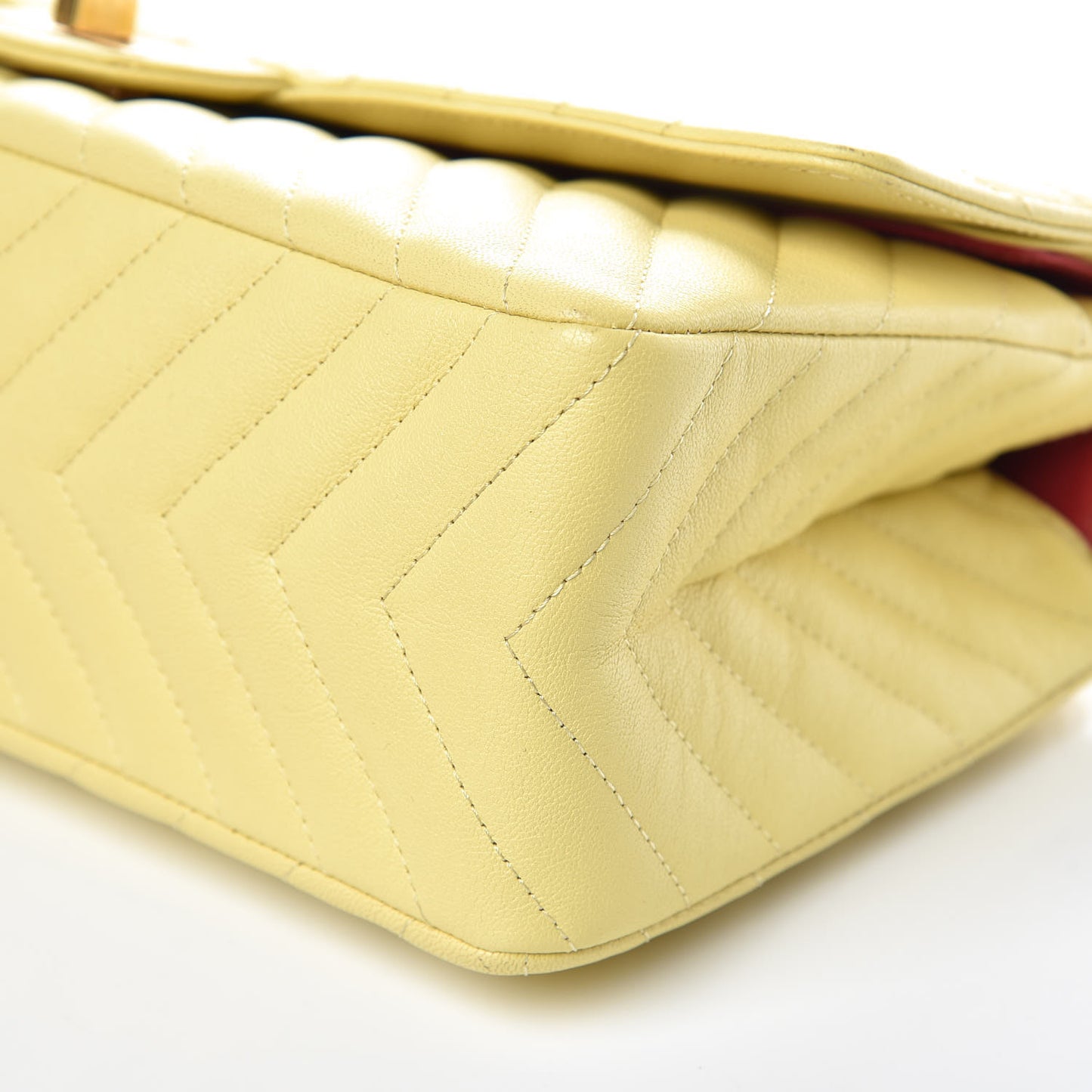 Sheepskin Chevron Quilted 2.55 Reissue 226 Flap Yellow