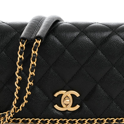 Chanel Caviar Quilted Mini Never Ending Chain Flap Black 8 of 10