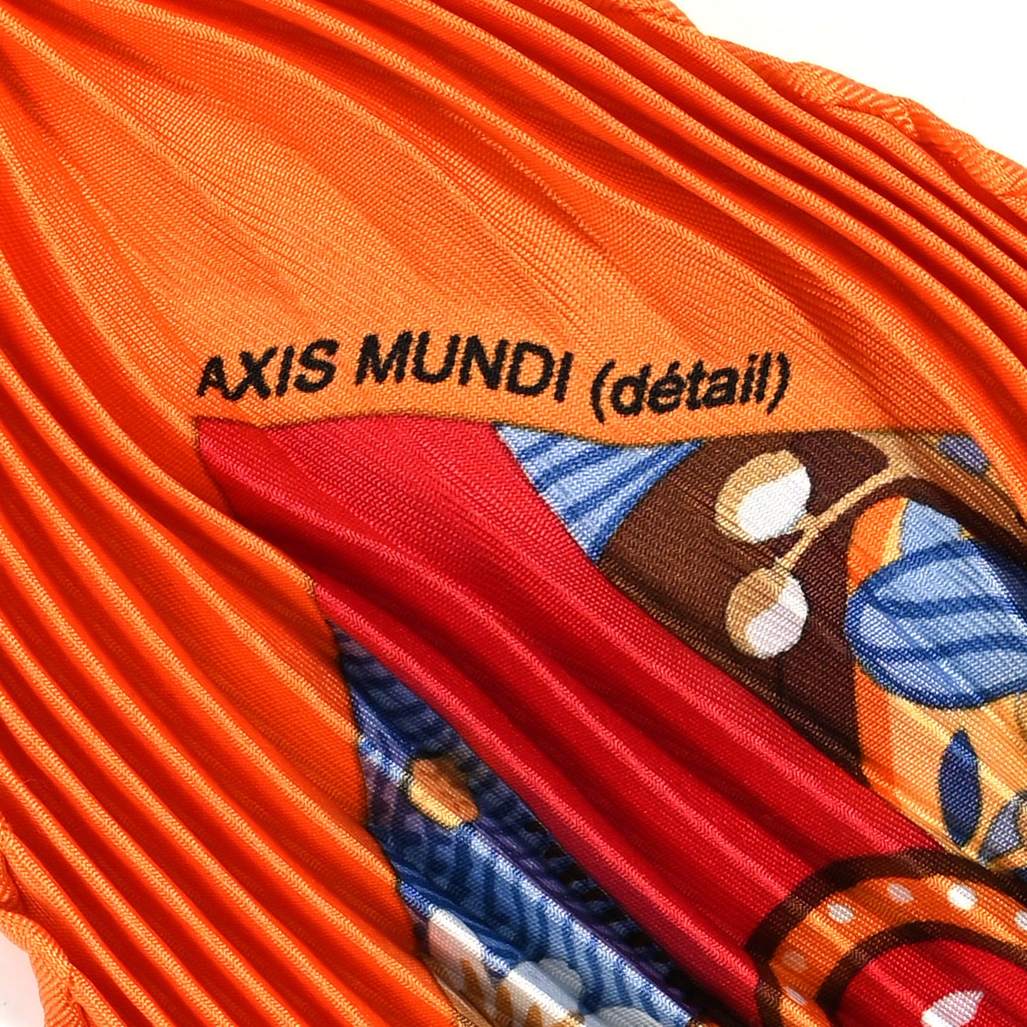 Silk Axis Mundi Plisse Scarf 90