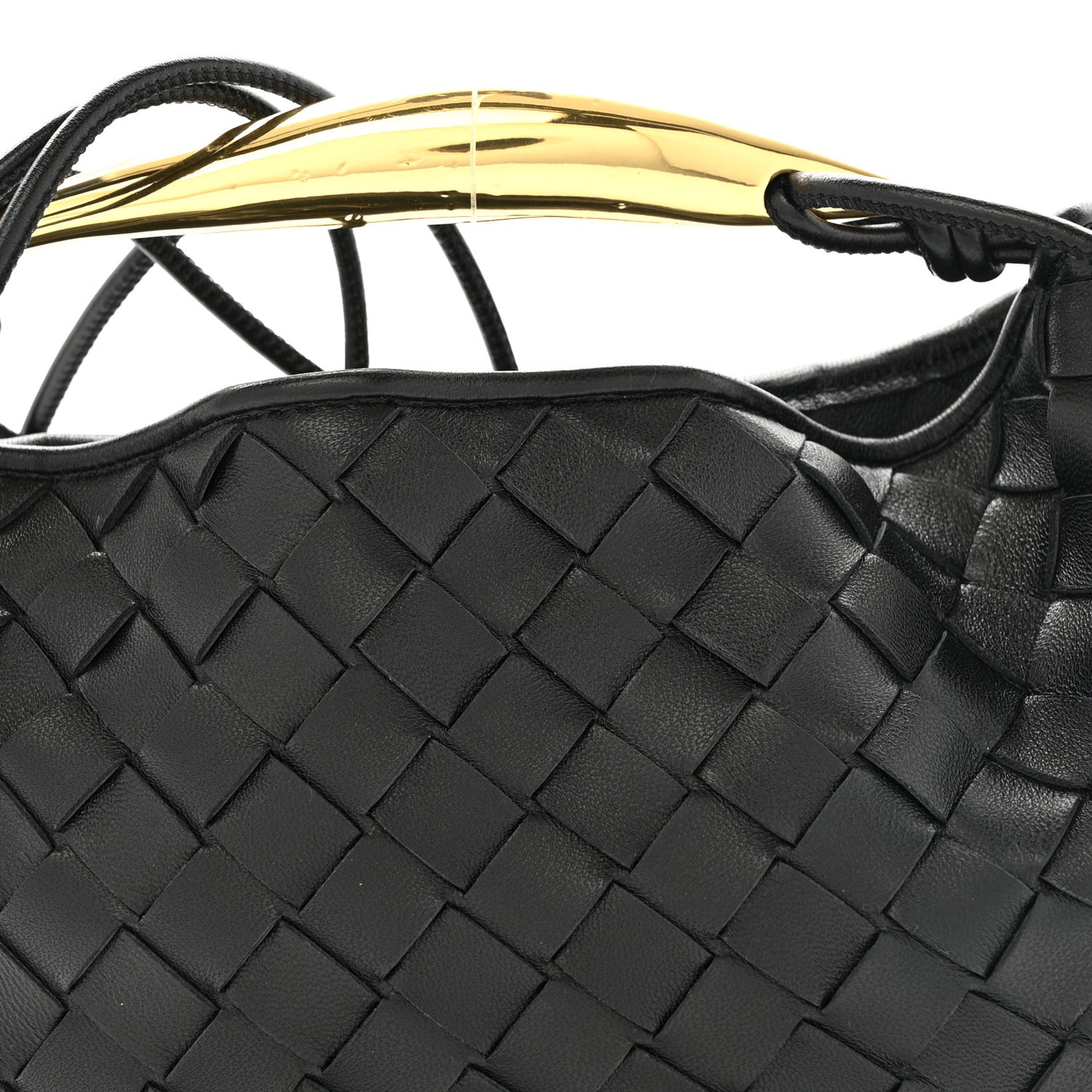 Nappa Intrecciato Mini Sardine Bag Black