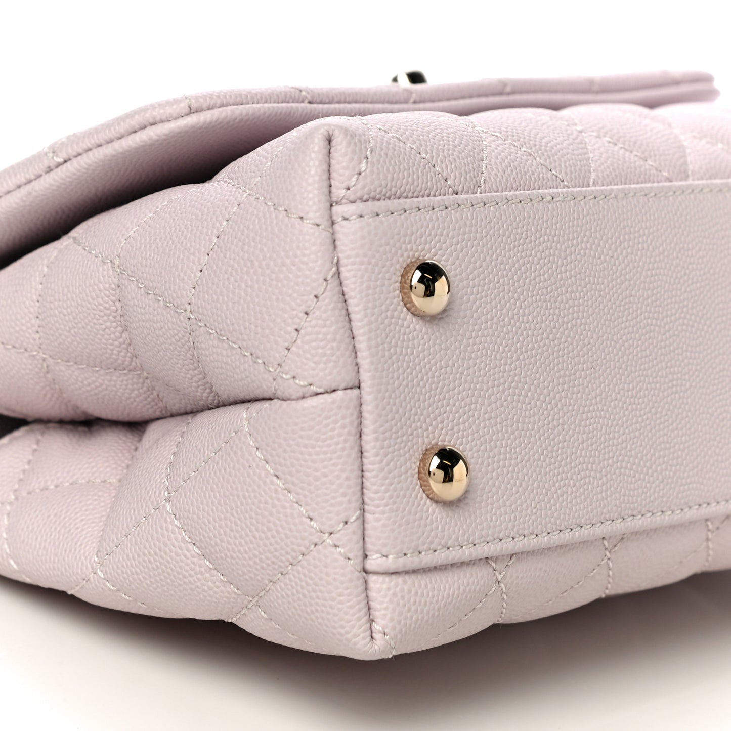 Caviar Quilted Mini Coco Handle Flap Lilas Lilac