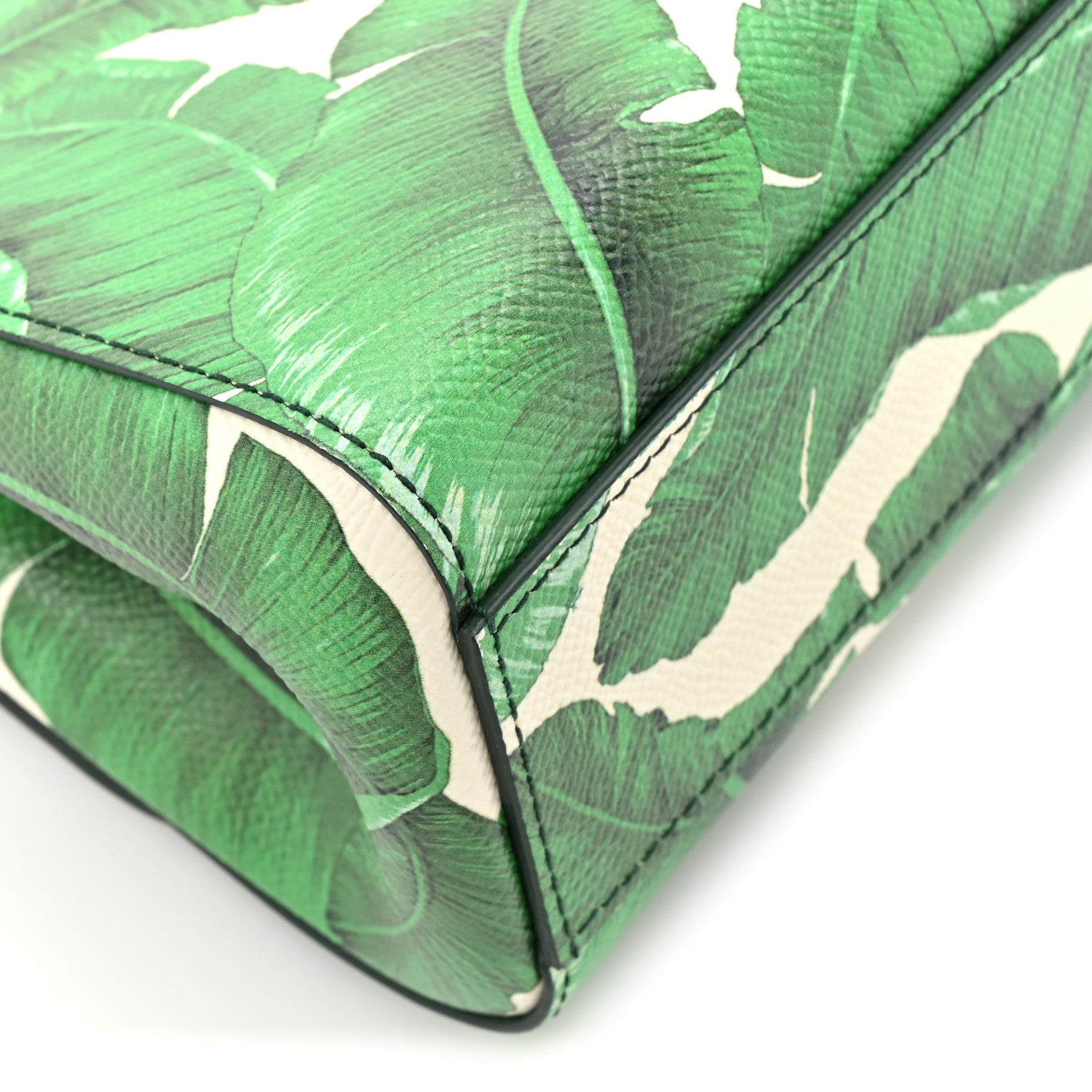Dolce & Gabbana Dauphine Banana Leaf Print Small Miss Sicily