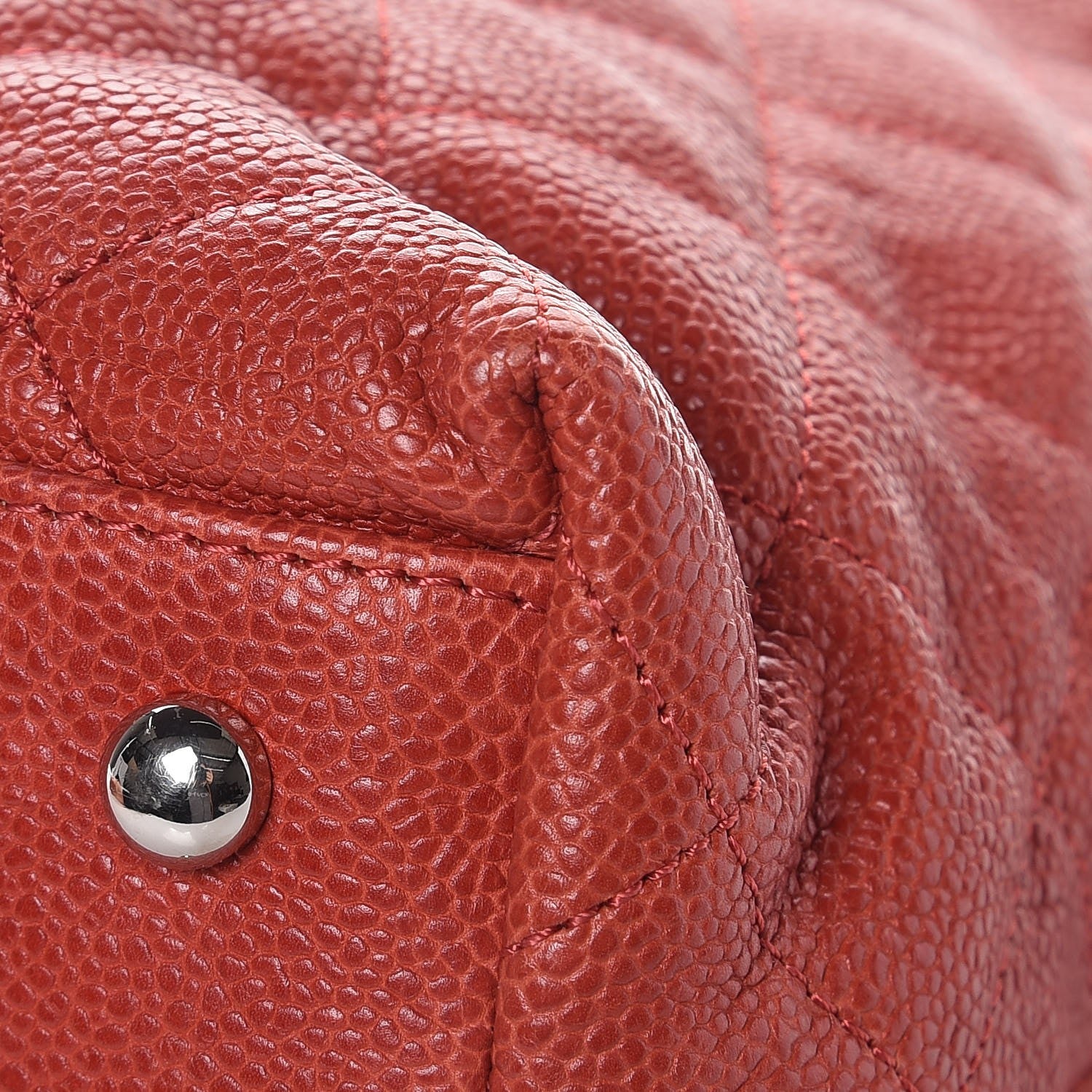 Chanel Caviar Quilted French Riviera Hobo Rouge 11 of 14