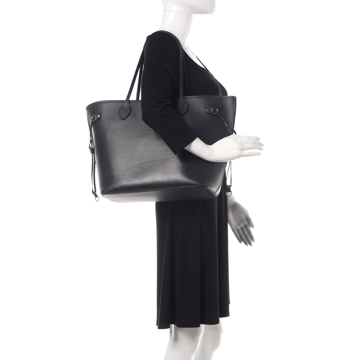Louis Vuitton Epi Neverfull MM Black 2 of 27