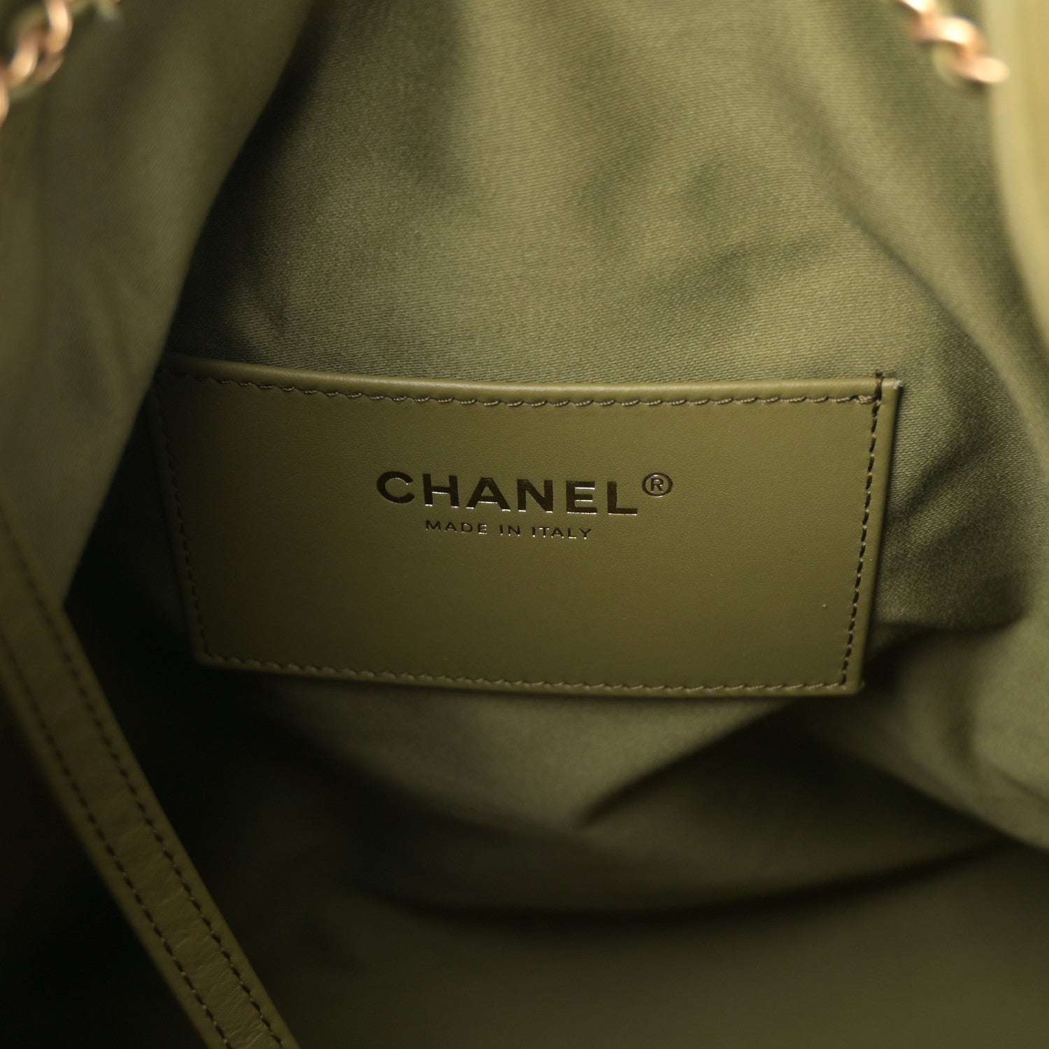 Chanel Suede Quilted Medium Chanel 25 Handbag Khaki 7 of 11