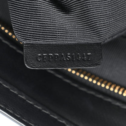 Burberry Calfskin 1983 Knight Check Link Medium Zip Tote Black 7 of 10