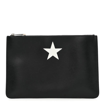 Givenchy Smooth Calfskin Medium Star Pouch Black 1 of 8