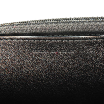 Chanel Metallic Calfskin Chevron Quilted Wallet On Chain WOC Dark Silver 7 of 8