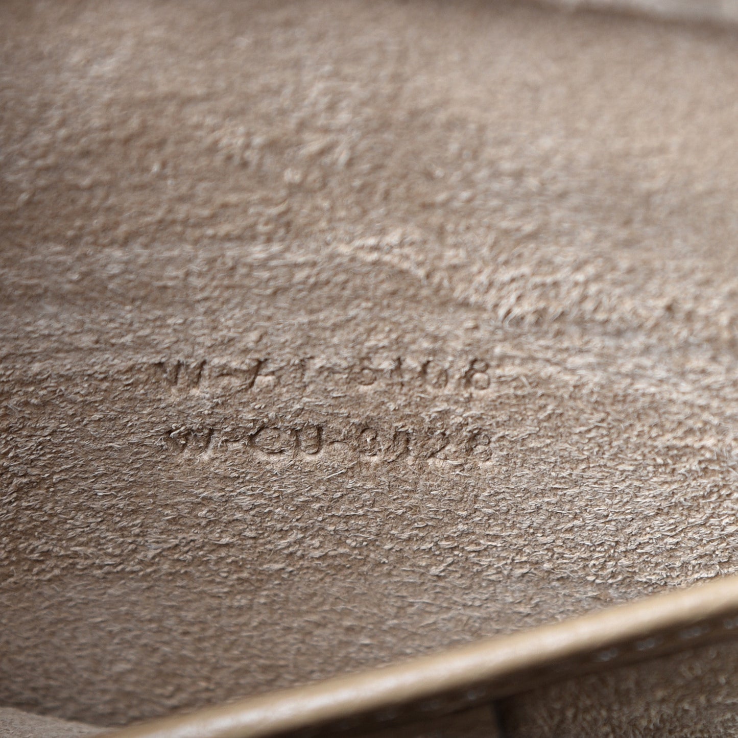 Drummed Calfskin Nano Luggage Dune