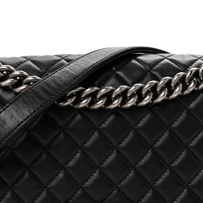 Chanel Lambskin Quilted Medium Boy Flap Black 8 of 14