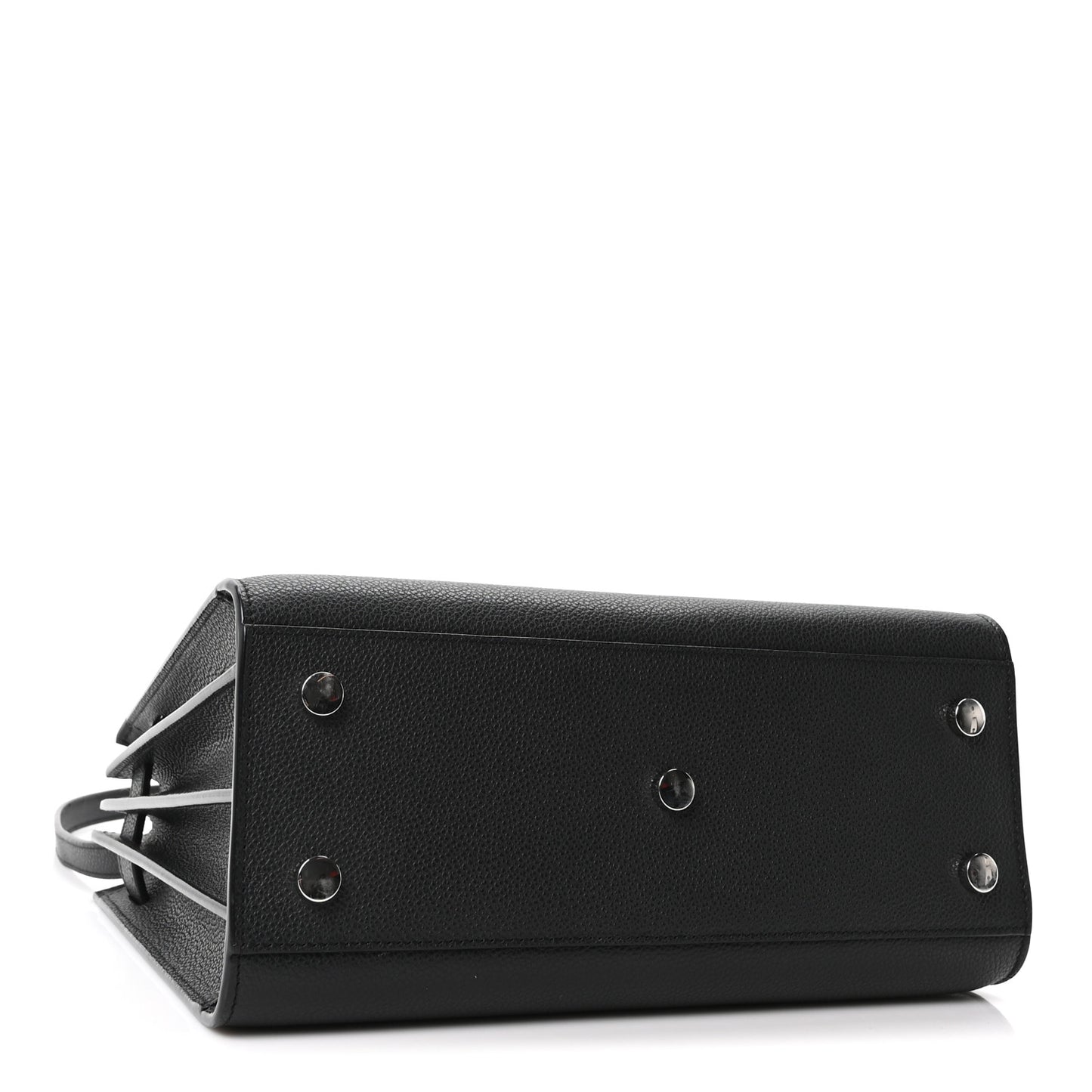 Grained Calfskin Baby Sac De Jour Black