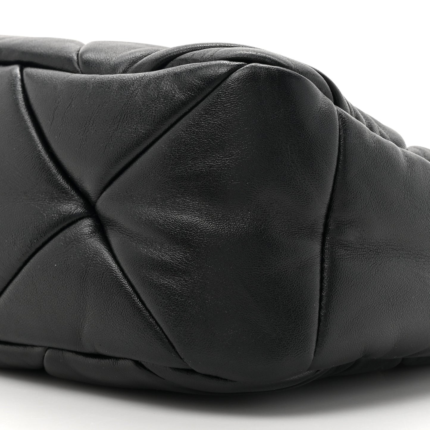 Nappa Triangle Quilted Patchwork System Bag Black