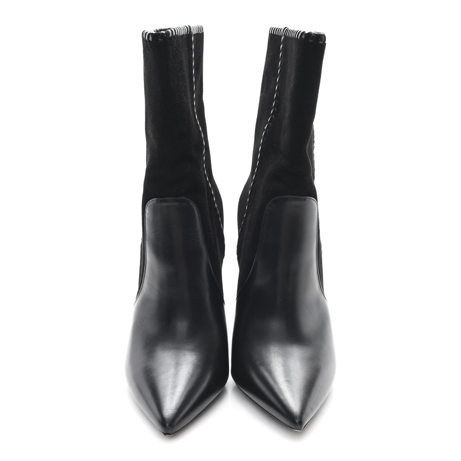 Saint Laurent Suede Calfskin Niki 105 Wedge Booties 39.5 Black 3 of 10