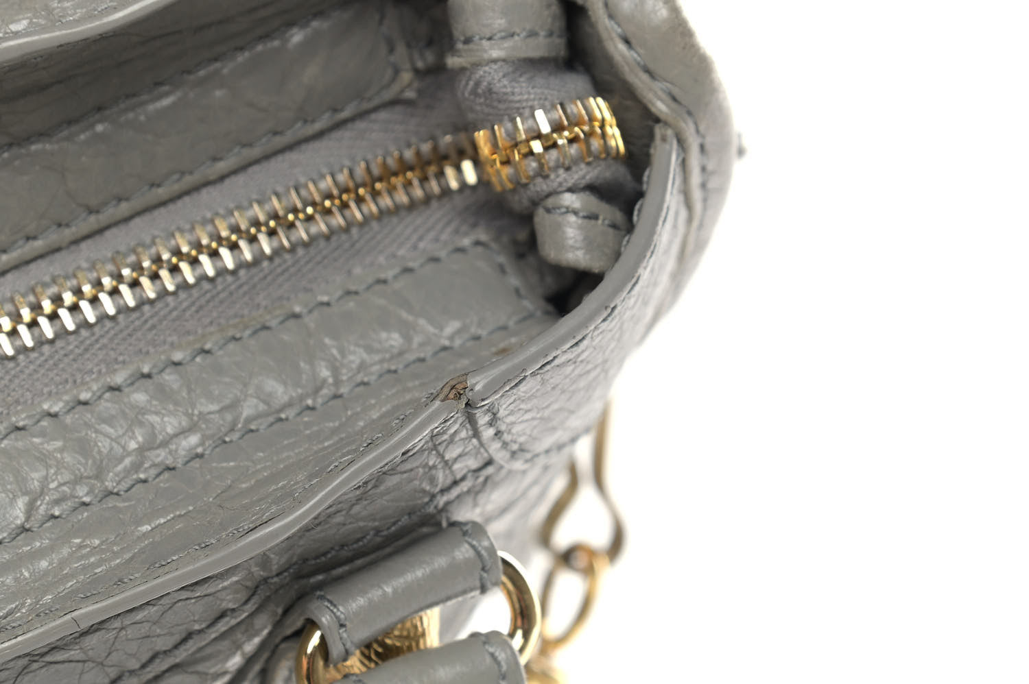 Balenciaga Agneau Giant 12 Gold Hardware Mini City Gris Pyrite 14 of 14