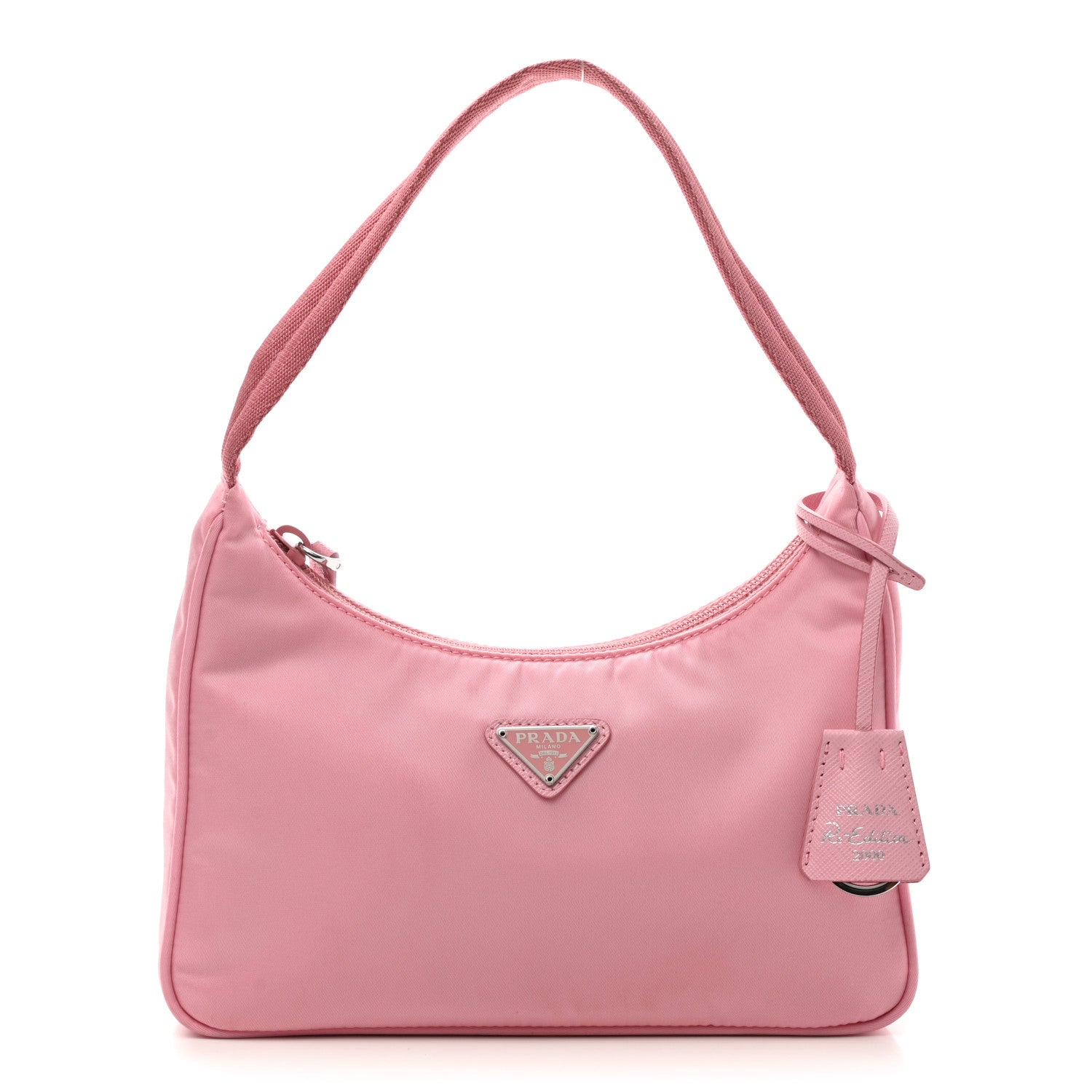 Prada Tessuto Nylon Saffiano Mini Re-Edition 2000 Bag Rosa 1 of 12