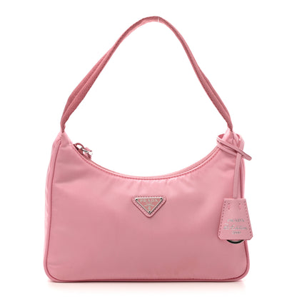 Prada Tessuto Nylon Saffiano Mini Re-Edition 2000 Bag Rosa 1 of 12