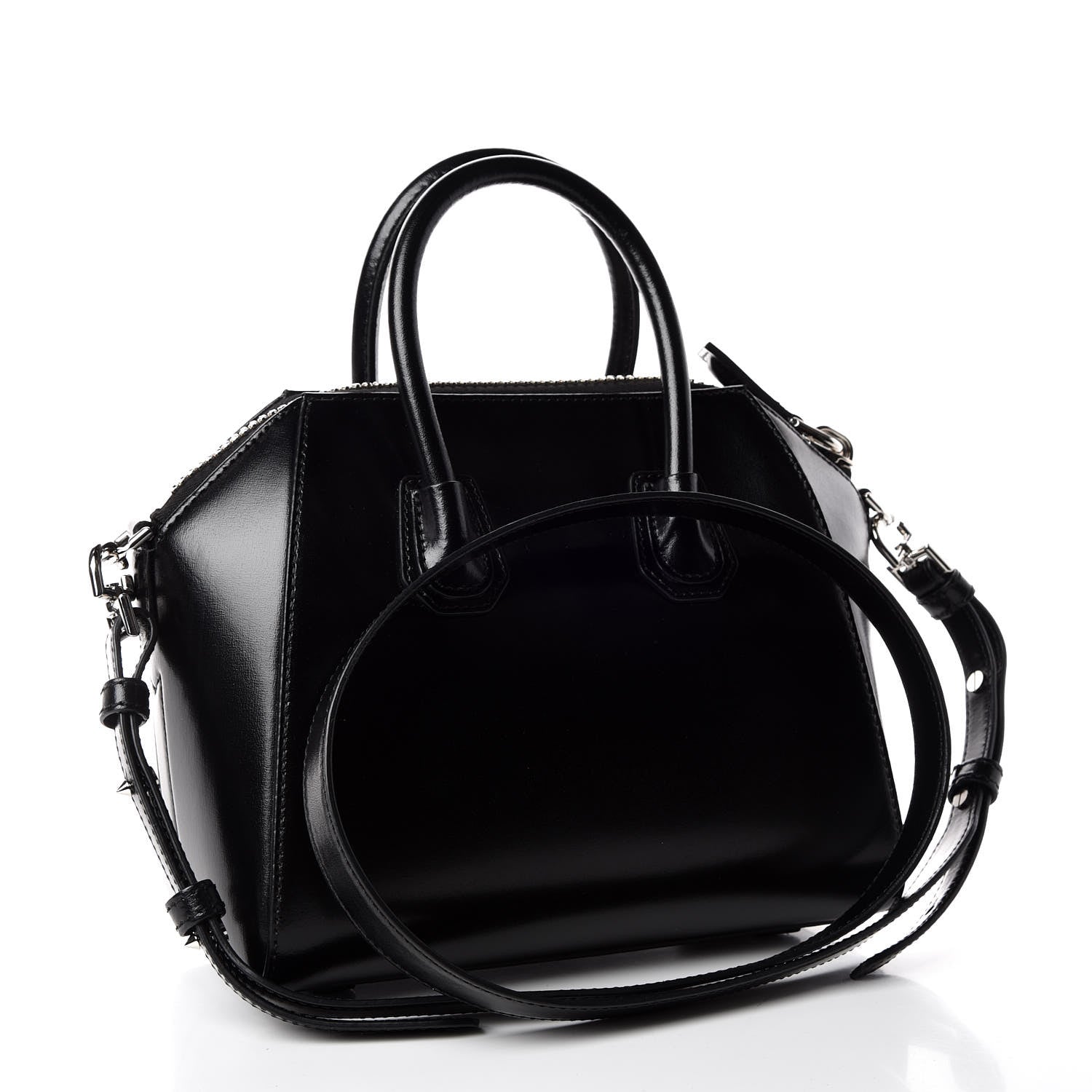 Givenchy Shiny Lord Calfskin Mini Antigona Black 3 of 9