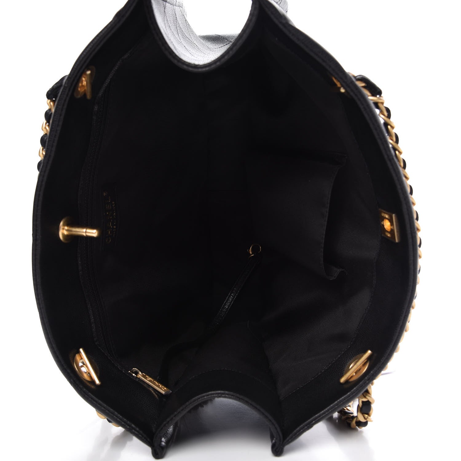 Chanel Caviar Quilted Sweet Classic Shopping Tote Black 5 of 10