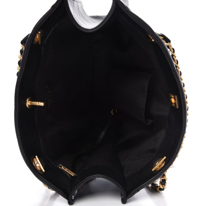 Chanel Caviar Quilted Sweet Classic Shopping Tote Black 5 of 10