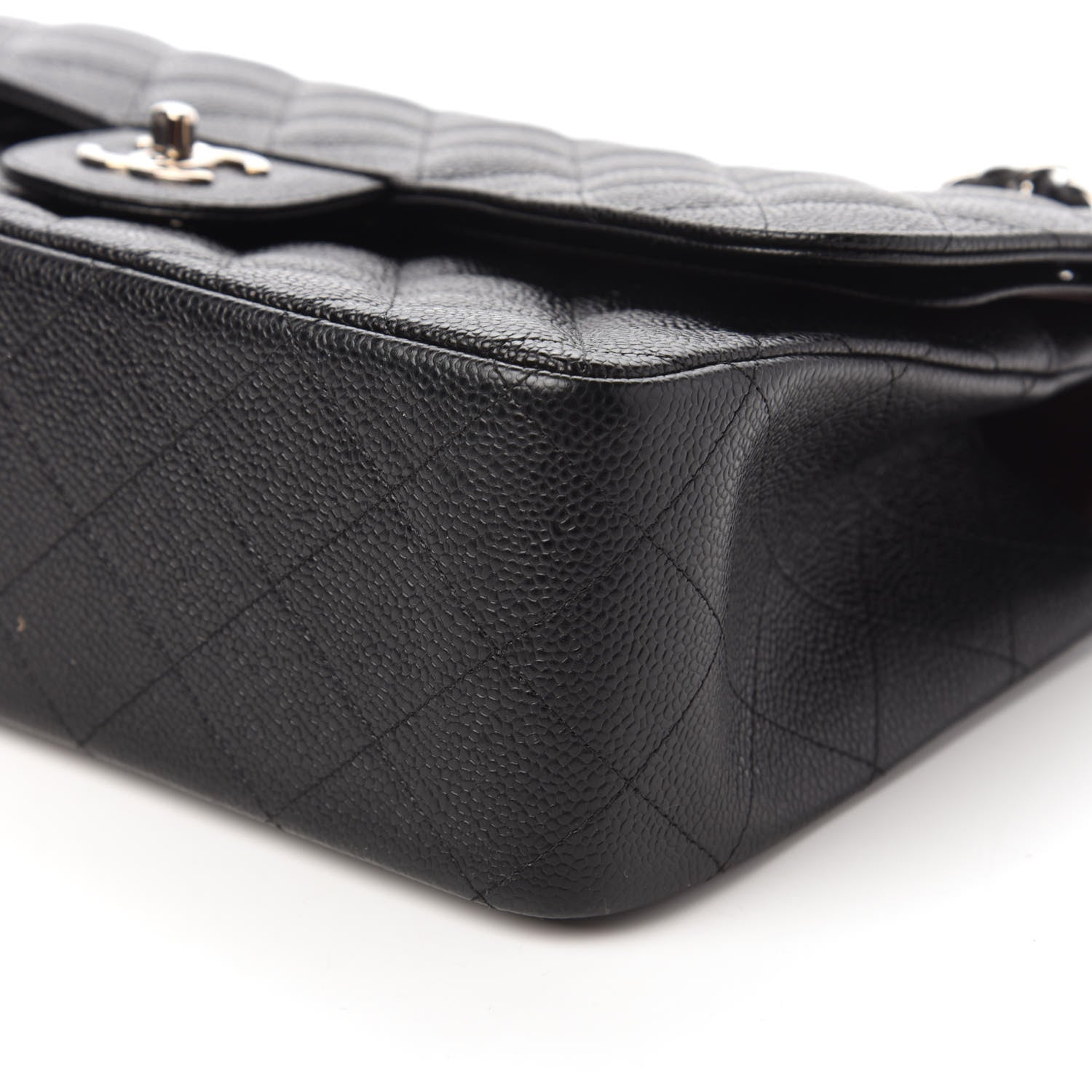 Chanel Caviar Quilted Jumbo Double Flap Black 8 of 11