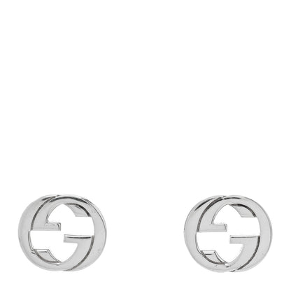 Gucci Sterling Silver Interlocking G Stud Earrings 1 of 4