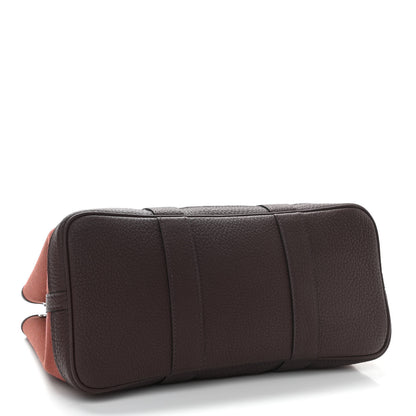 Hermes Toile Militaire Negonda Garden Party 30 TPM Havane Rouge H 4 of 11