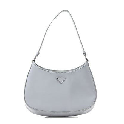 Prada Spazzolato Cleo Shoulder Bag Fiordaliso 1 of 9