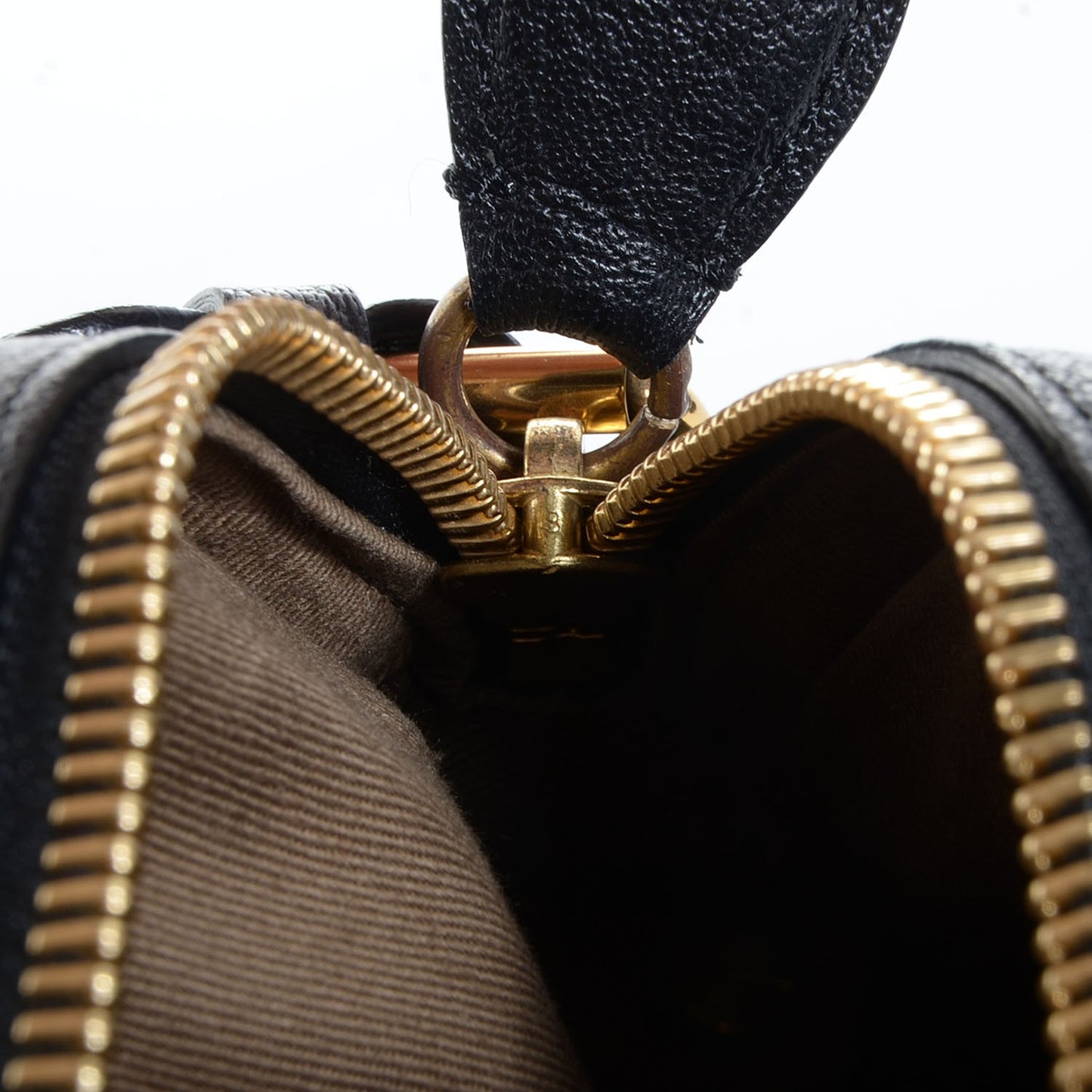 Grained Buffalo Small Aby Framed Satchel Black