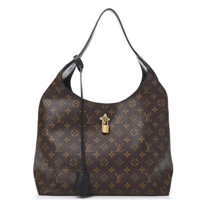 Louis Vuitton Monogram Flower Hobo Black 1 of 12