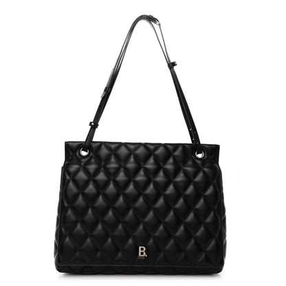 Balenciaga Nappa Calfskin Quilted Large Touch B Shoulder Bag 1 of 10