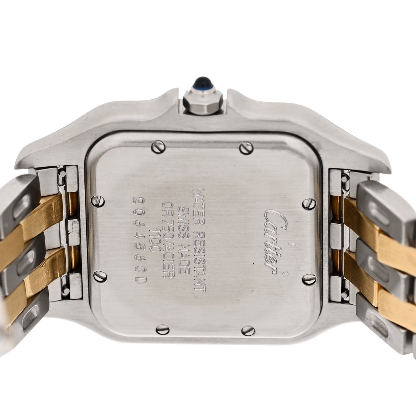 Stainless Steel 18K Yellow Gold 27mm Panthere Quartz Watch