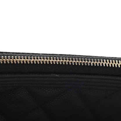 Chanel Caviar Quilted Medium Boy Cosmetic Case Black 8 of 9