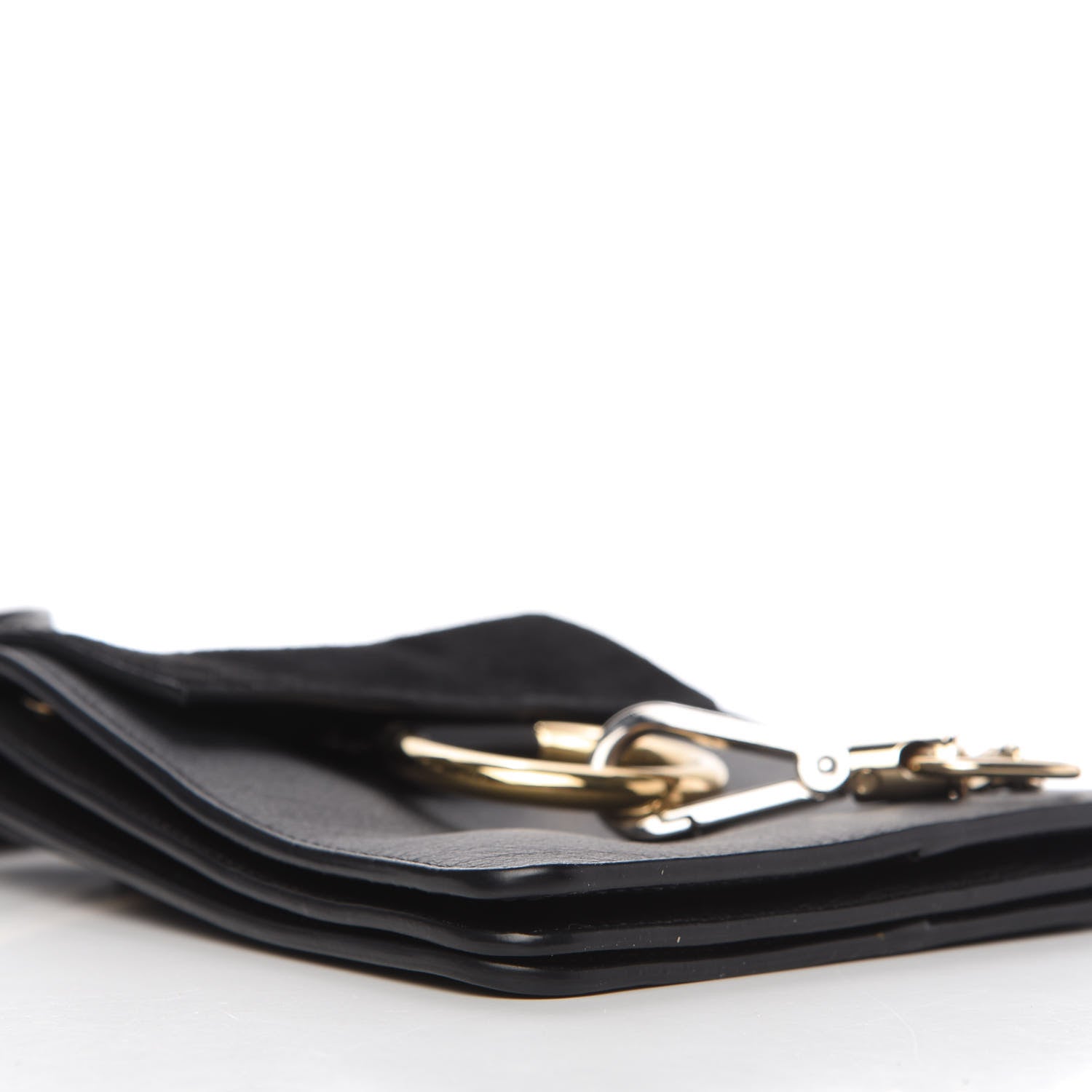 Chloe Suede Calfskin Mini Faye Bracelet Bag Black 6 of 10