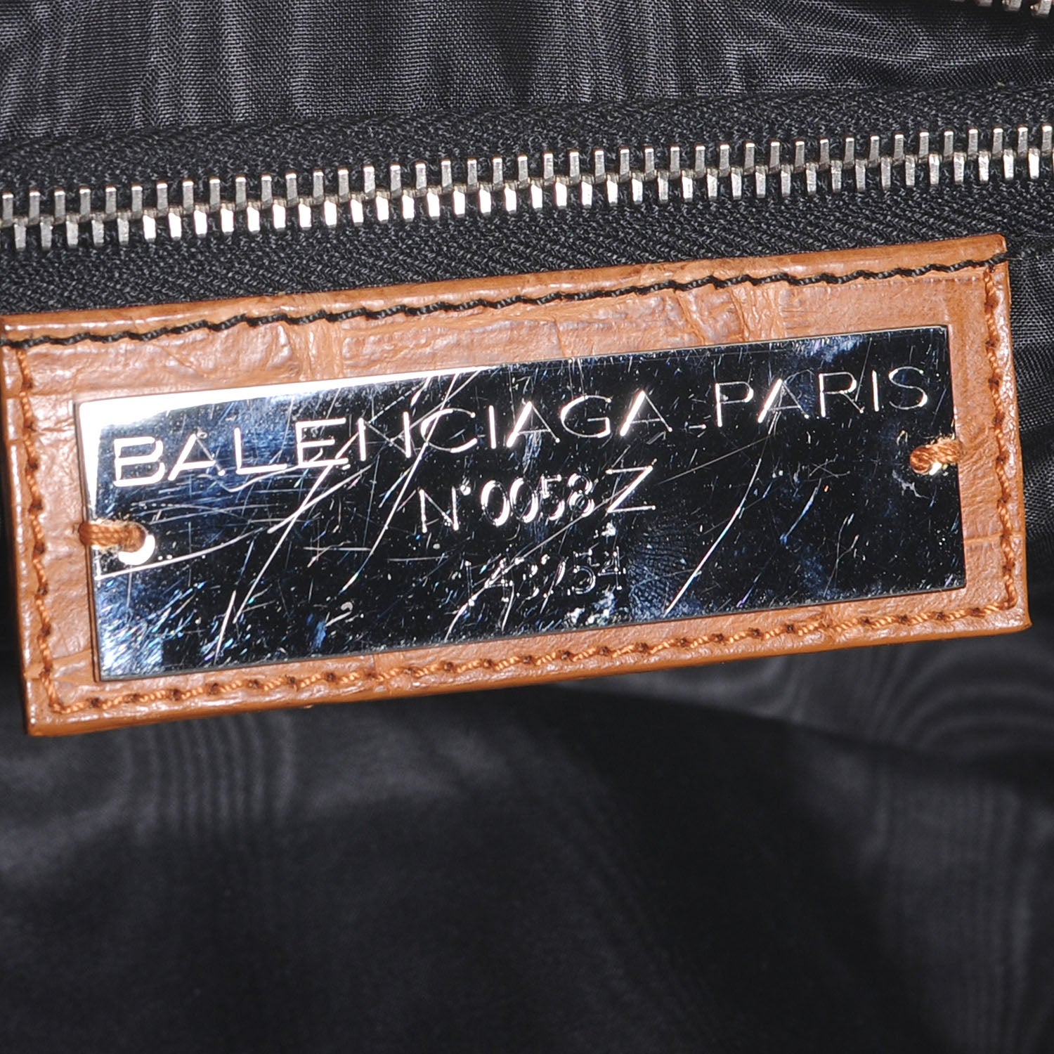 Balenciaga Crocodile City Camel 9 of 10