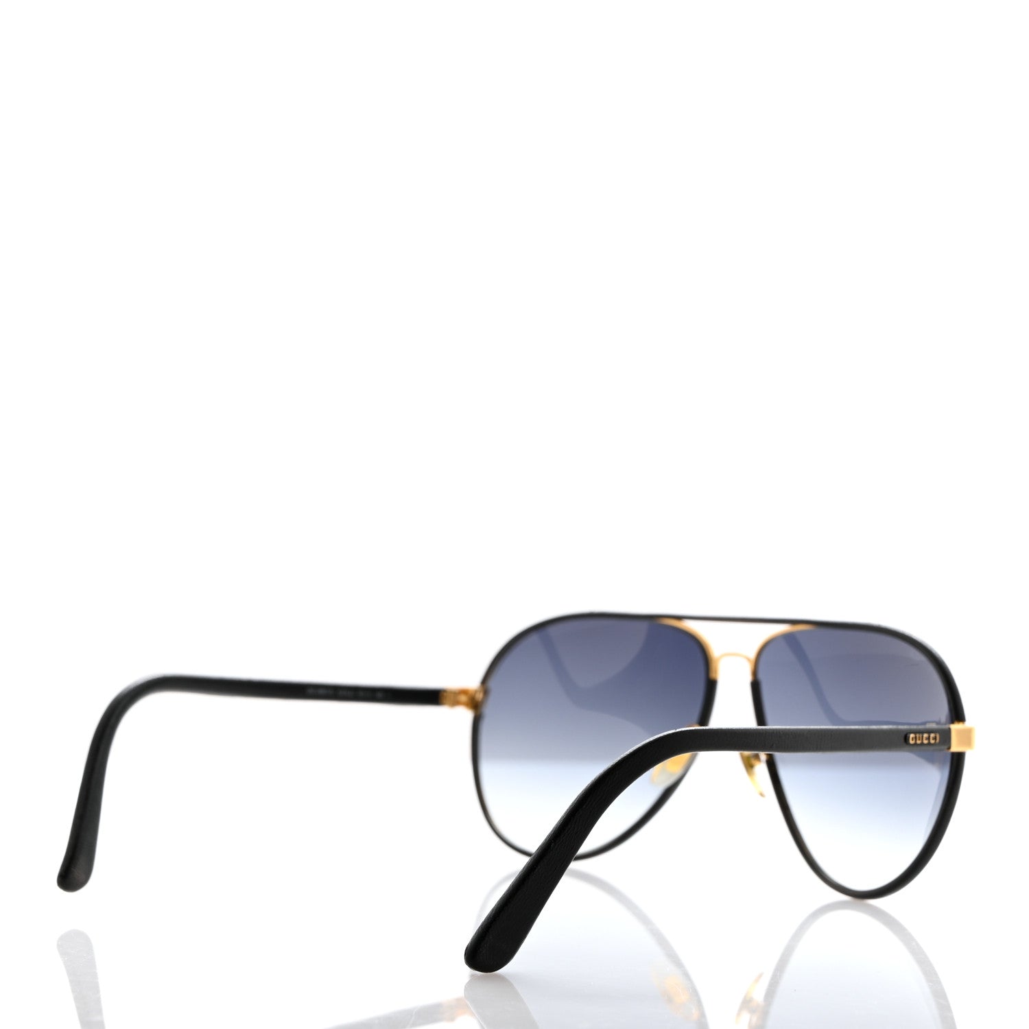 Gucci Calfskin Aviator Sunglasses GG2887/S Black 4 of 9