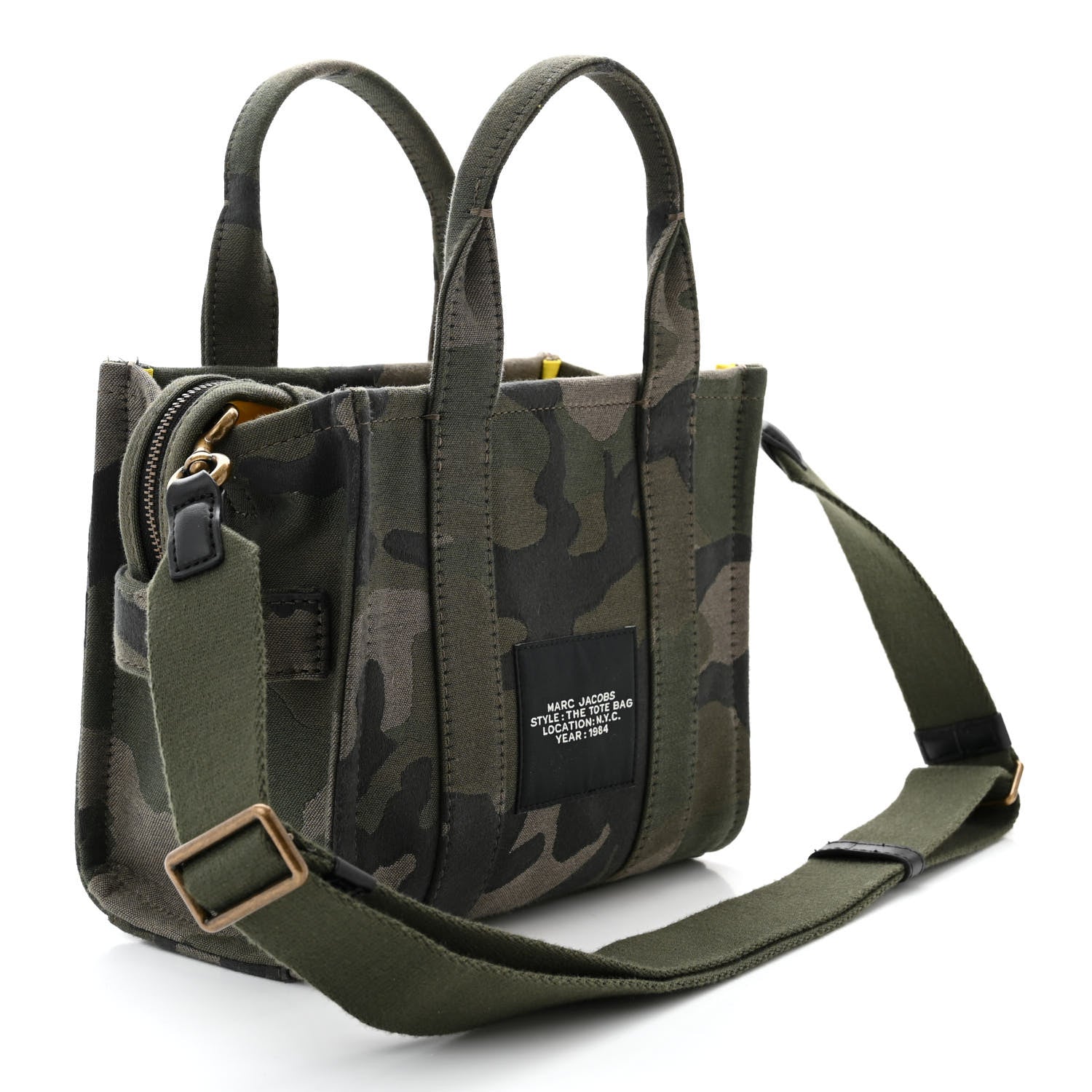 Marc Jacobs Canvas Camouflage Small The Tote Bag Khaki 3 of 11