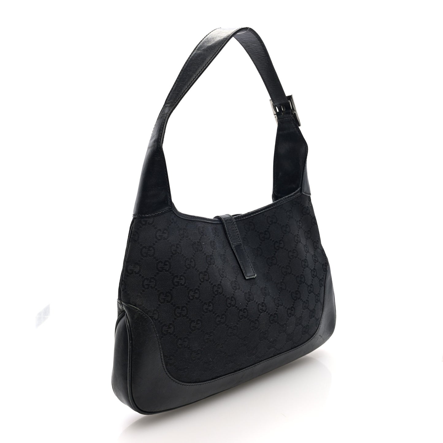 Monogram Small Jackie O Hobo Black