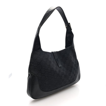 Gucci Monogram Small Jackie O Hobo Black 3 of 10
