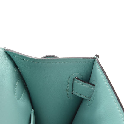 Hermes Swift Kelly Pochette Clutch Bleu Atoll 11 of 30