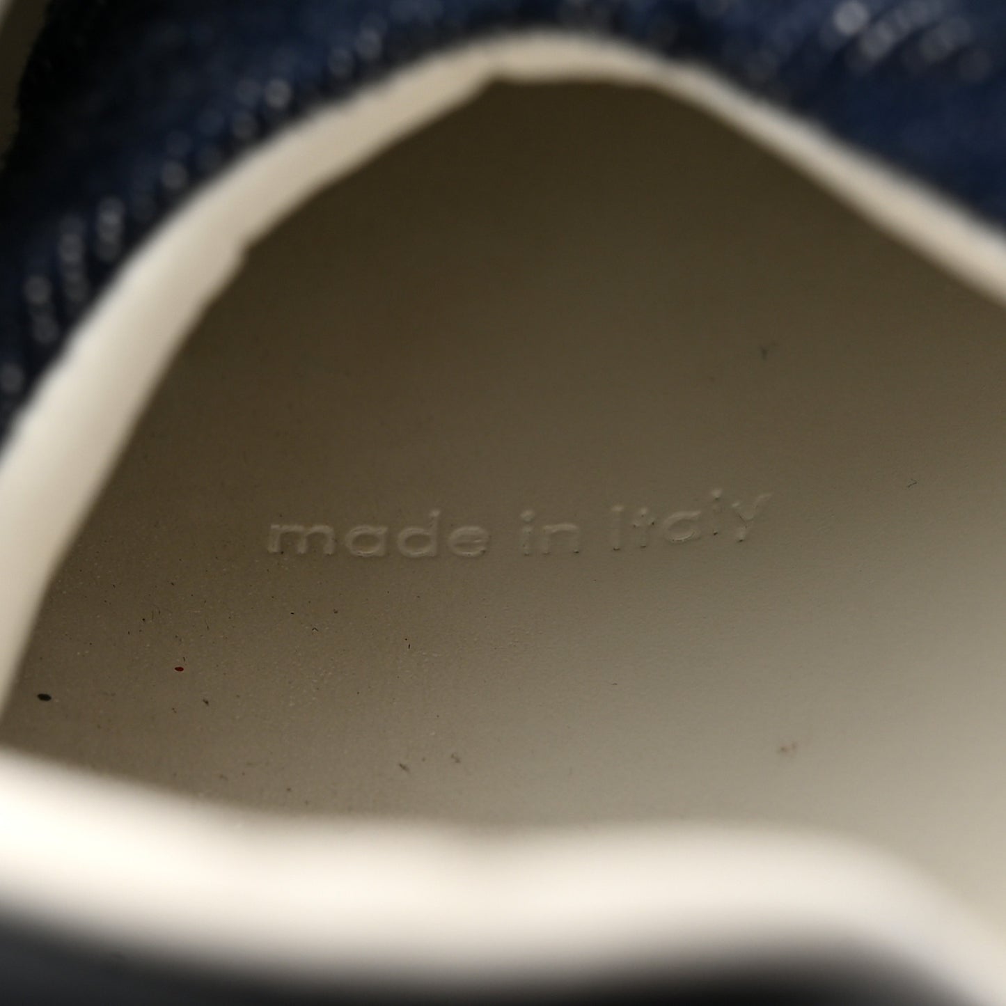 Denim Monogram Debossed Time Out Sneakers 39 Blue
