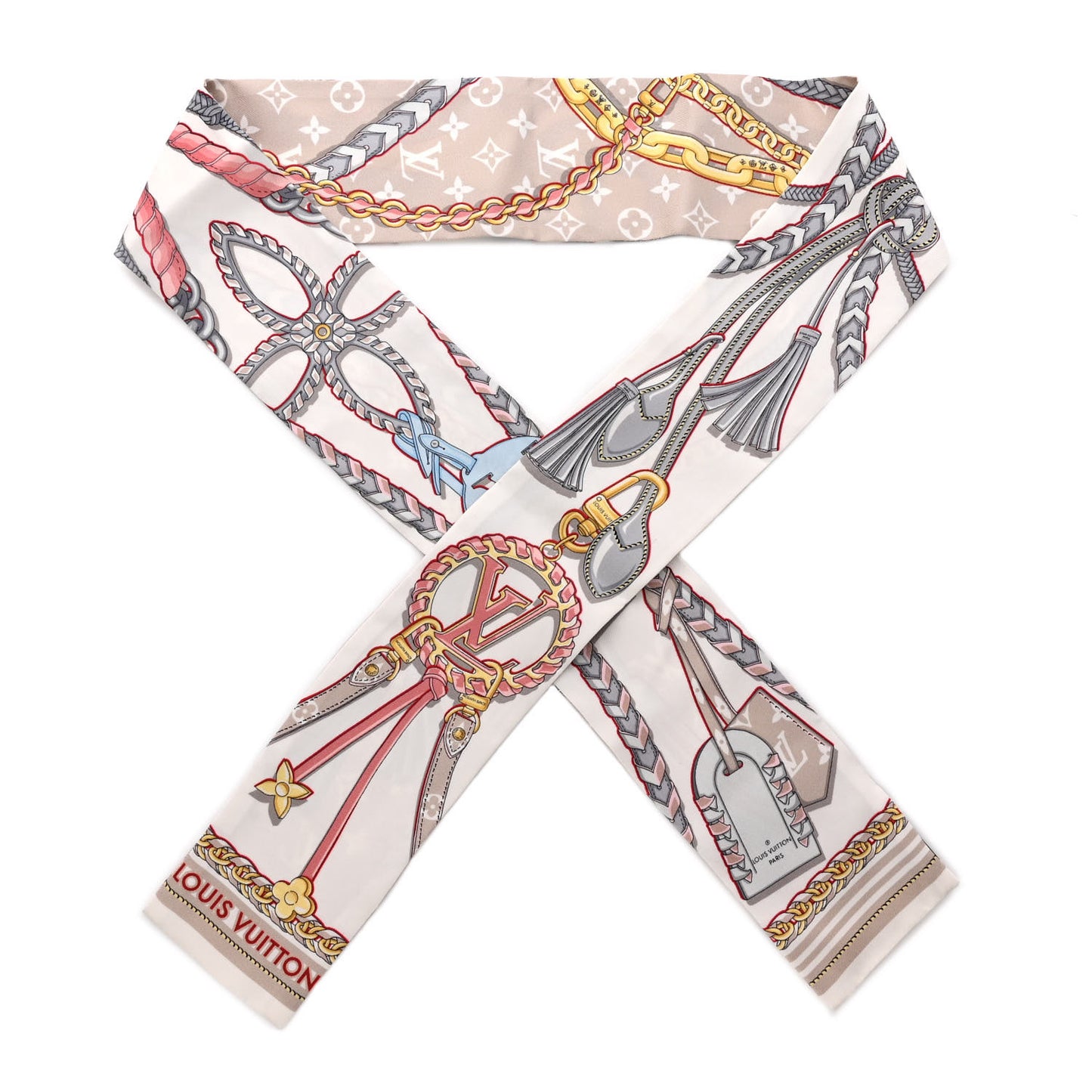 Silk Mix And Straps Bandeau Beige