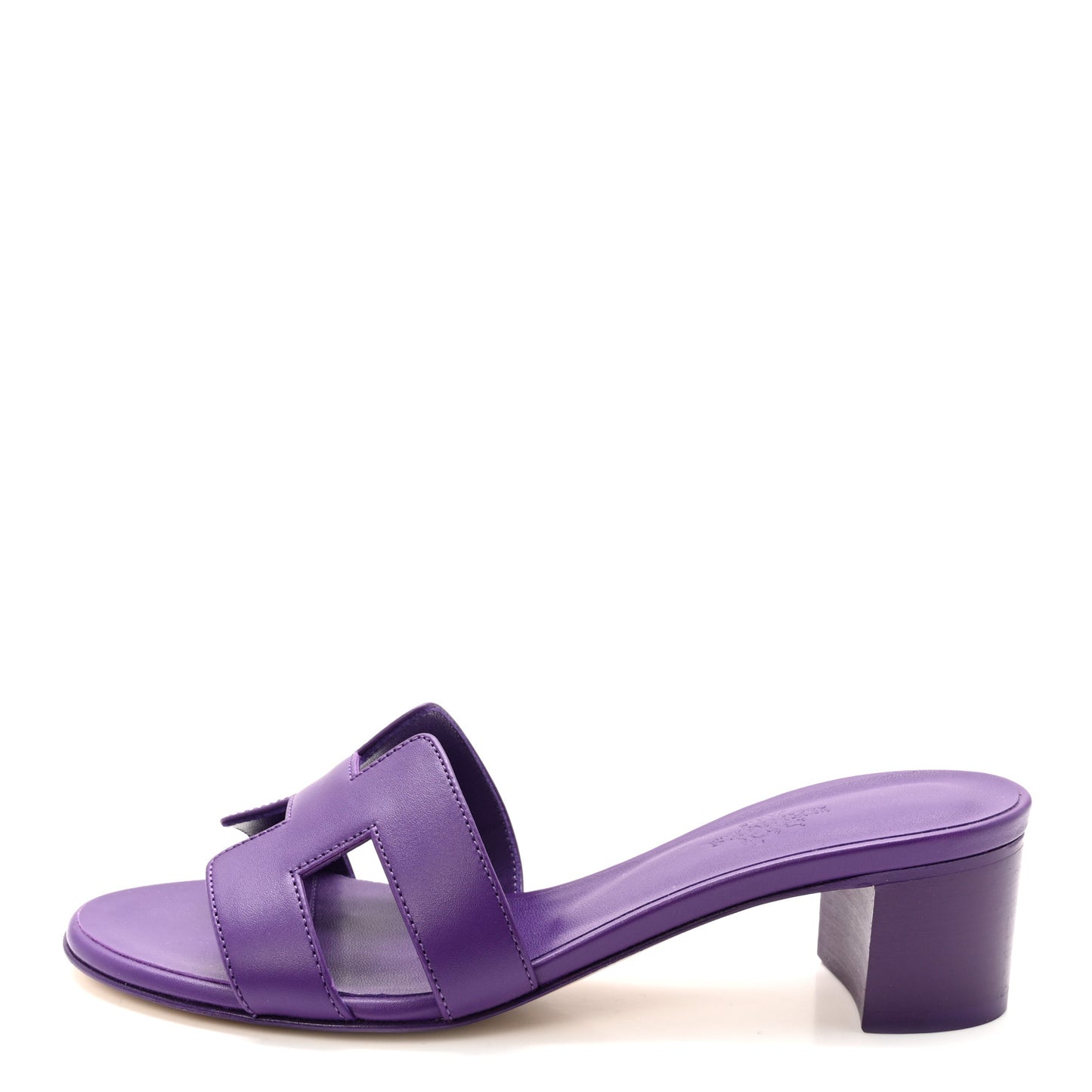 Calfskin Oasis Sandals 36 Violet Majorette